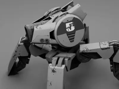 Spider Droid  rigged character 3D model purchase
