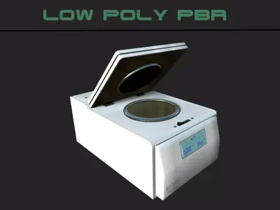 Sci-fi Lab Equipment Low-poly 3D model