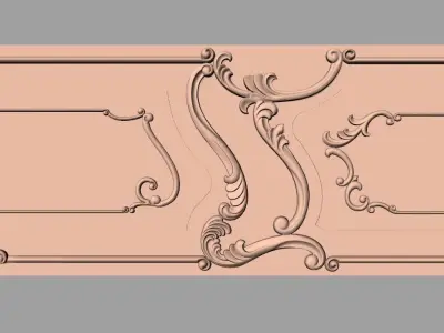 3D carved model furniture 3D design used for artcam aspire E791 3D model