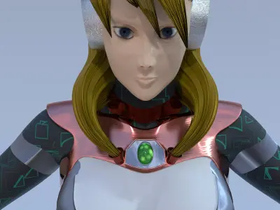 Alia - 100 percent procedural materials in blender 3D model