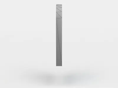 Window metal pole Low-poly 3D model
