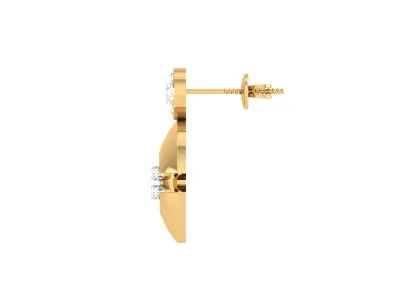 GemStone Diamond Light weight earring 40 3D print model