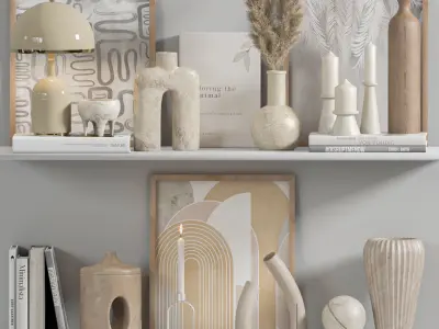 Decorative-set 01 and 02 3D Model Pack
