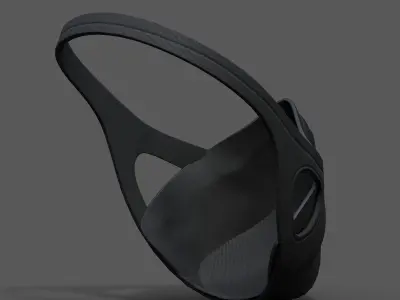 Helmet gas mask scifi military combat soldier armor scifi  Low-poly 3D model