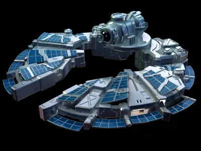 Sci-Fi Space Ship 3D model