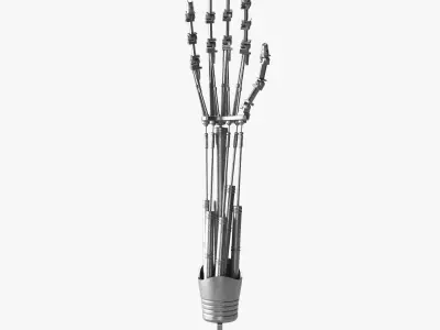 Robotic Metal Mechanical Arm 3D model