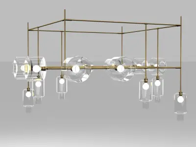 Vesoi Ambaraba Cici Cluster Chandelier 3D model