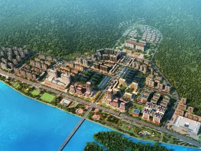 Lhasa Dunzhu Financial City 3D model