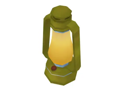 Oil Lantern - Hand Painted 3D model