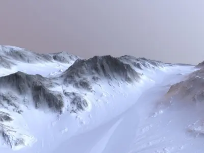 Landscape 28 Low-poly 3D model