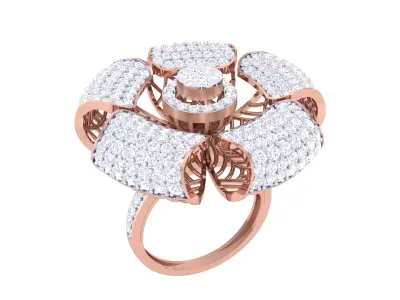  Women Ring MTL 3dm STL OBJ FBX Details 3D print model 24