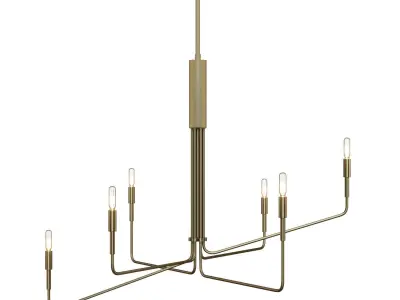 Clive 6-Arm Chandelier - Crate and Barrel  3D model