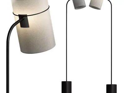West Elm Shaw Floor Lamp 3D model