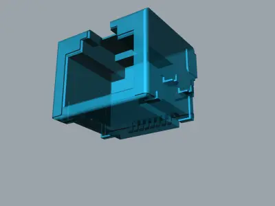 Internet cable interface 3d model 3D print model