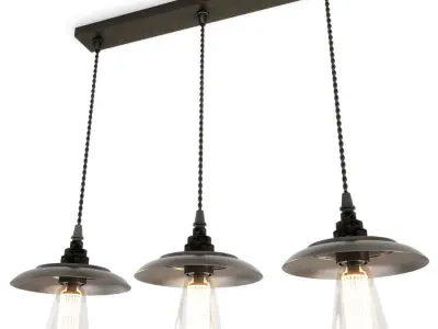 Industrial Pendant Lamps Reznor Mullan 3D model