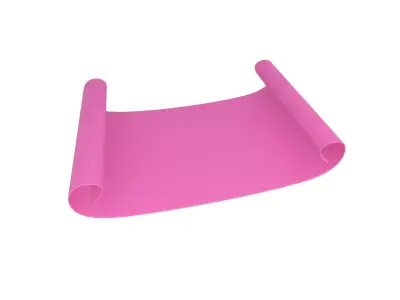 Scroll Paper v1 006 Low-poly 3D model