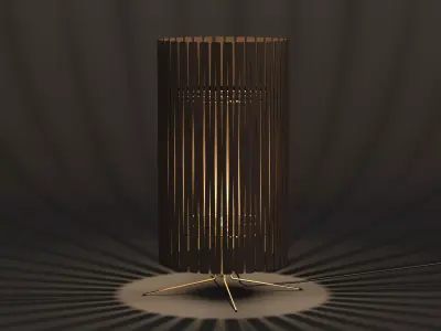  Graypants Kerflight T2 Table Lamp Low-poly 3D model