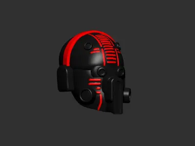 helmet high poly sculpt 3d printable  3D model 120
