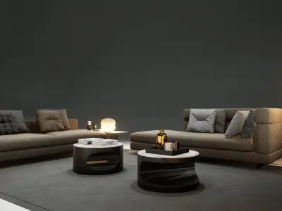 DH STUDIO Furniture Collection 05 Low-poly 3D model