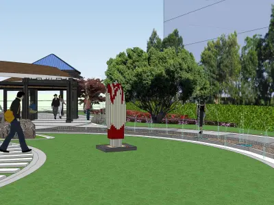 Sketchup Plaza 200 3D model