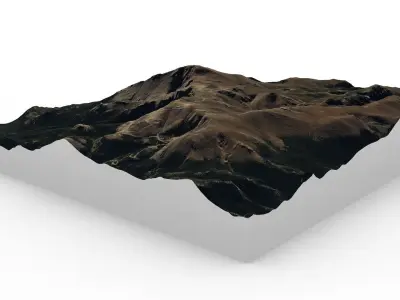 Pikes Peak map 3D model