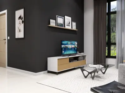 APARTMENT INTERIOR  LIVING ROOM 3D model