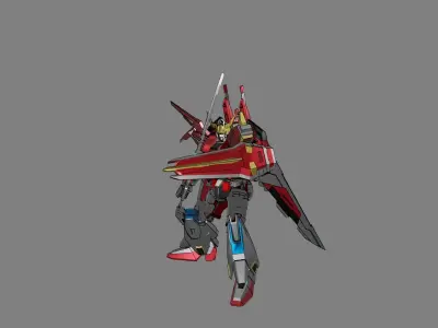 Attacker Gundam 22 3D model