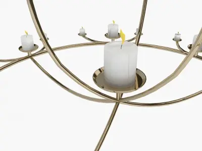Chandelier Low-poly 3D model shop