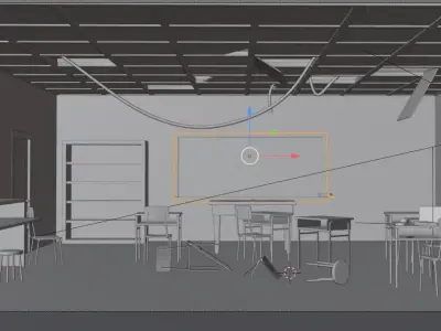 Old Classroom 3D model