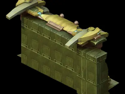 New Area - Underground Wall Entrance 02 3D model