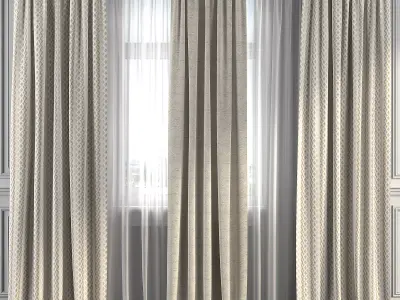Curtain Set 252 3D model