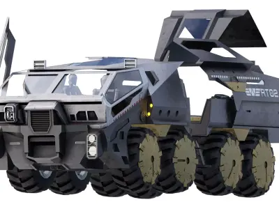 Space rover 3D model