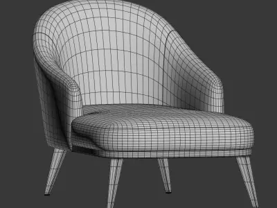 Eliza Chaise Lounge 3D model