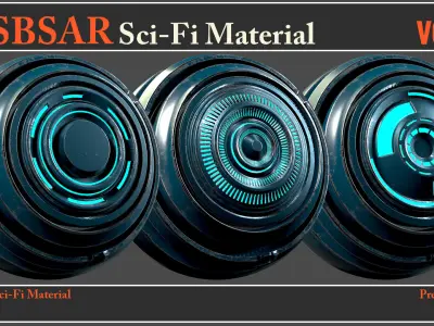 50 SBSAR Sci-Fi Material VOL01 - Video How To Use Texture