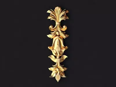 dekor gold leaf 3D model