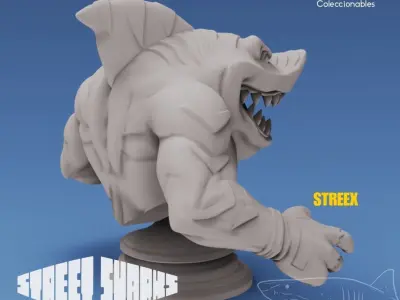 Street Sharks - Streex - Animated Series  3D print model