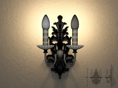 Masiero VE1073 A2 wall lamp 3D model