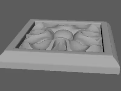 rosette flower 3D model 24
