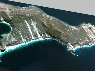 San Miguel island 3D model