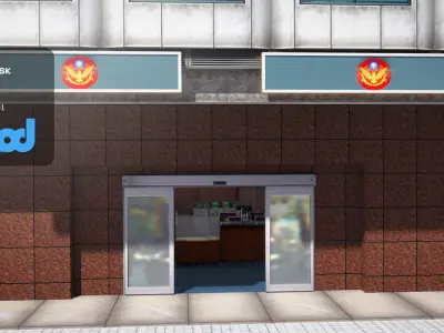 TW Street Police Station 03 3D model