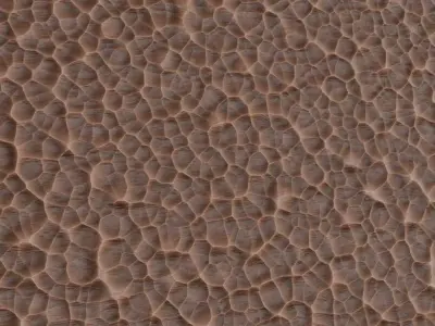 Hand-Carved Hammered Wood Surface PBR Texture