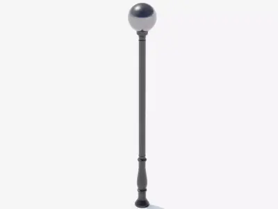 Street Lamp Post Low-poly 3D model