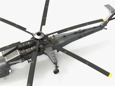  Sikorsky CH-54 Tarhe Helicopter Simplified 