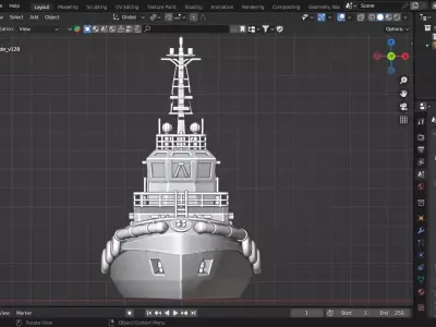 Atlas Tugboat 3D print model