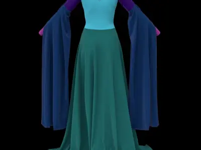 Medieval Gown  3D model