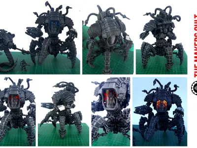 Dark Techno Arachknight Torso 3D print model