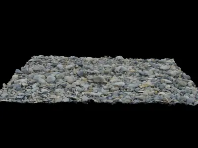 Beach Gravel 3D model
