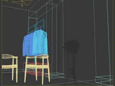 interior scene 3D model