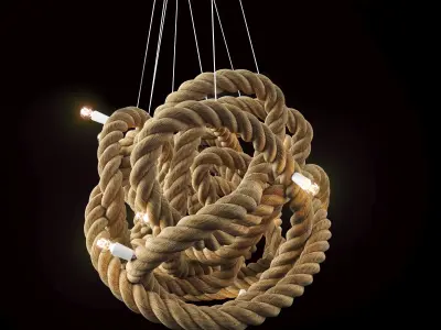 Rope Chandelier 3D model