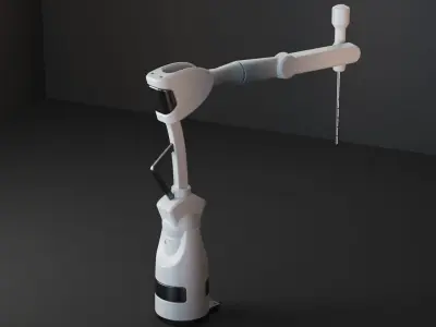 Robotic arm machine equipment factory industrial  3D model